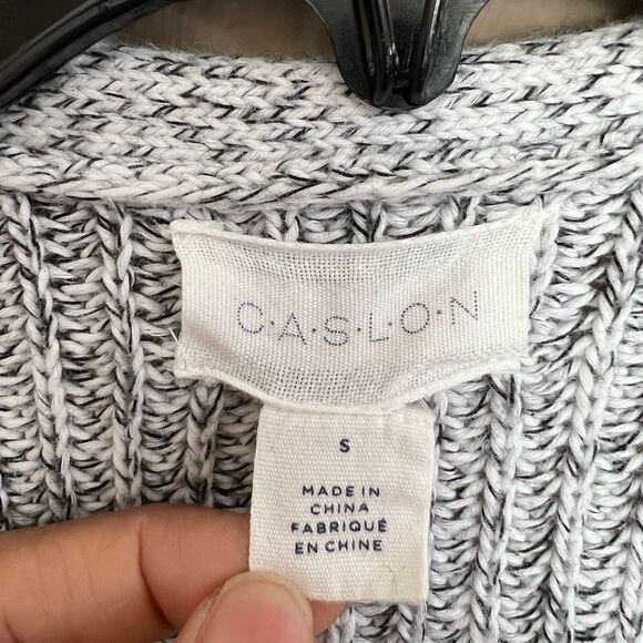 ❗️MOVING SALE: MAKE AN OFFER❗️Caslon Long Line Shaker Stitch Open Front Cardigan - Picture 2 of 8